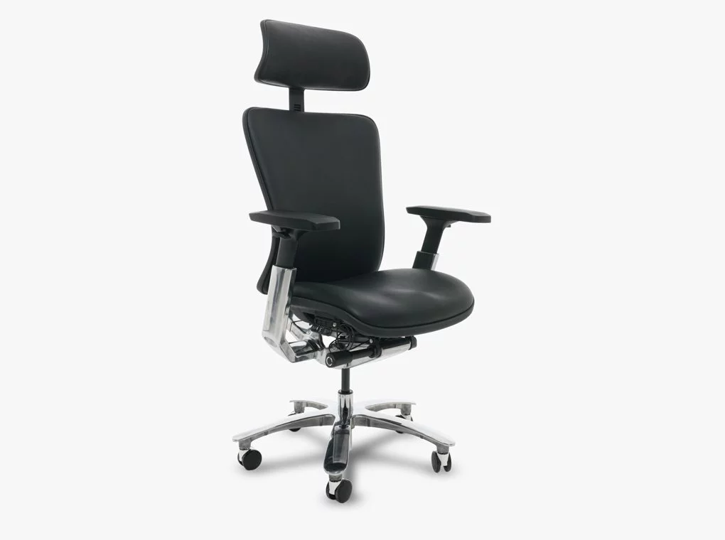 TITANIUM 901 FEKETE VALÓDI BŐR IRODASZÉK