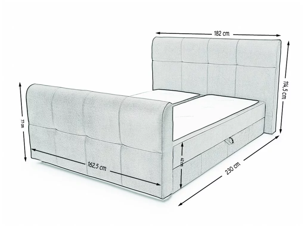 MIAMI ÁGYNEMŰTARTÓS BOXSPRING ÁGY