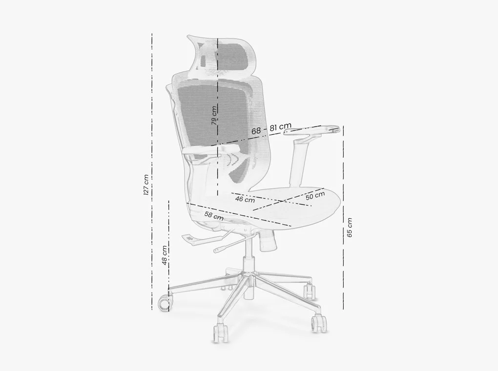 MADISON A2052-R FEKETE MESH ERGONÓMIKUS IRODASZÉK