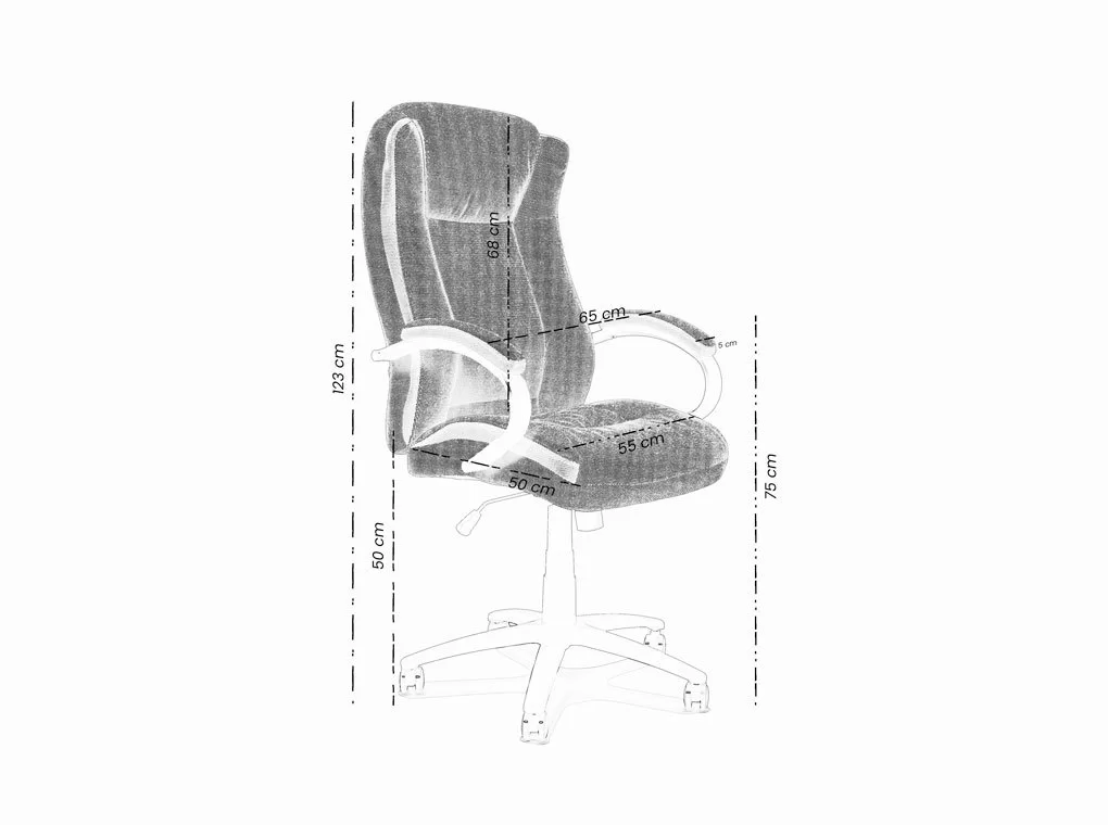 CALGARY 9042H SZÜRKE SZÖVET ELEGÁNS FŐNÖKI IRODASZÉK