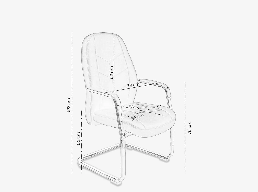 Mariposa J8614V tárgyalószék