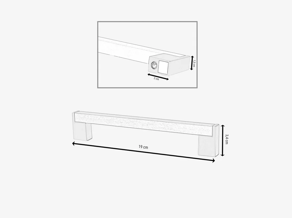 VANTA FAMINTÁS ALUMINIUM FOGANTYÚ SZÉLES
